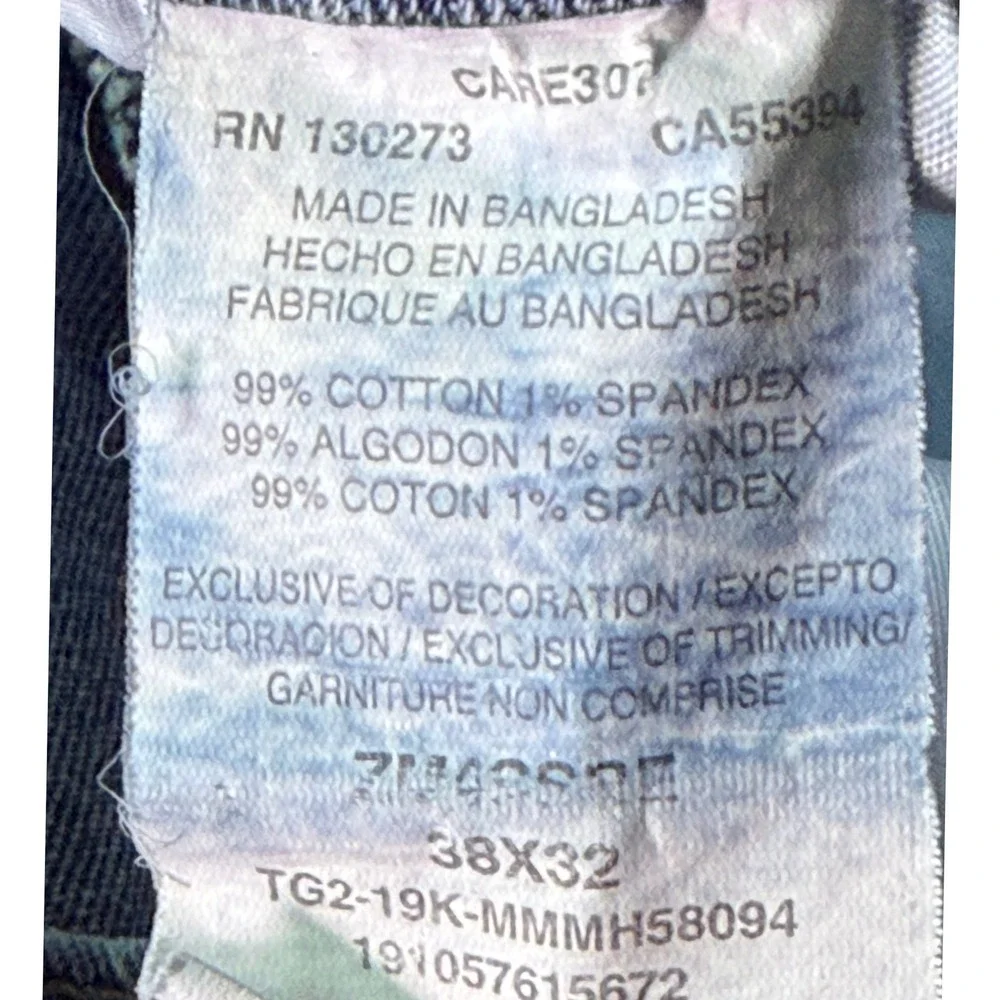 Wrangler Jeans Mens 38x32 Authentics Light Blue Stretch Denim EUC